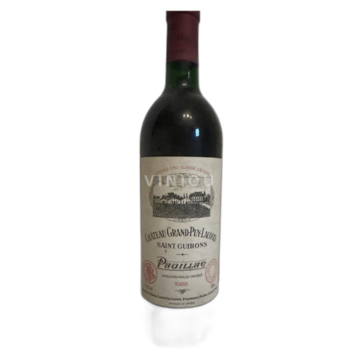 Bordeaux Pauillac Château Grand-Puy-Lacoste Saint Guirons 1988