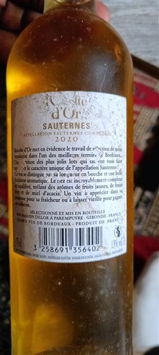 Bordoja Sauternes Duc d'Or 2020