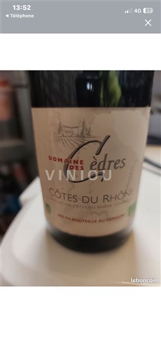 Vale do Ródano Côtes-do-Ródano Domaine Cèdres 2021