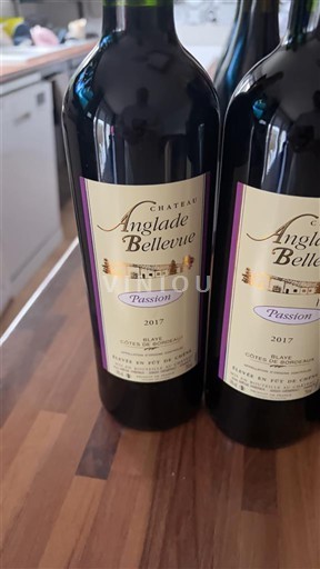 Bordoja Côtes-de-bourg Château Anglade Bellevue Passion 2017