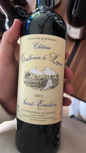 Bordo Saint-Émilion Château Guillemin le Lugea 2012
