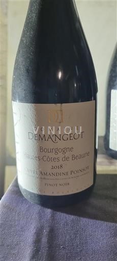 Burgundi Hautes Côtes de Beaune Domaine Demangeot Amandine Ponsot 2018