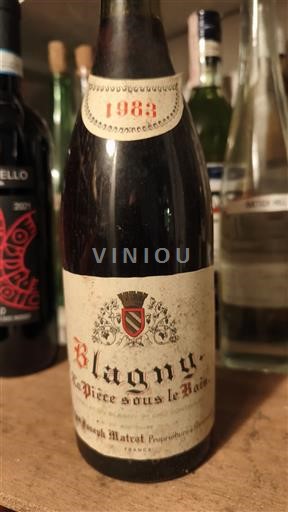 Burgundi Blagny Domaine Joseph Matrot La Pièce sous le Bois 1983