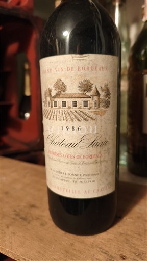 Bordoja Premières-côtes-de-bordeaux Château Suau 1986