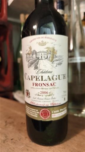 Bordo Фронсак Château Capelague Prestige 2006