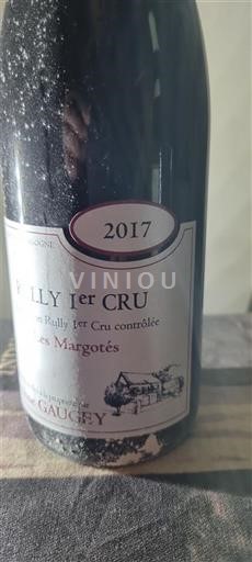 Burgundi Rully Premier Cru Gaugey Les Margotés 2017