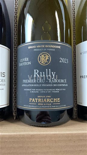 Burgundi Rully Premier Cru Patriarche Émotion 2023