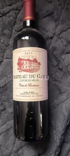 Bordoja Cadillac-kodra-të-Bordeaux-së Château Gard Le Mons 2017