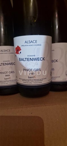 Алзас Аласас Domaine Baltenweck BarriK 2022