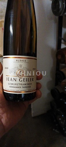 Алзас Аласас Vendanges Tardives Jean Geiler Gewurztraminer Vendanges Tardives 2022