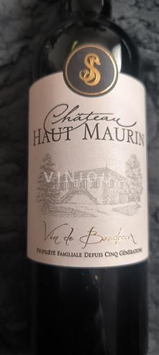 Bordo Château Haut Maurin 2022