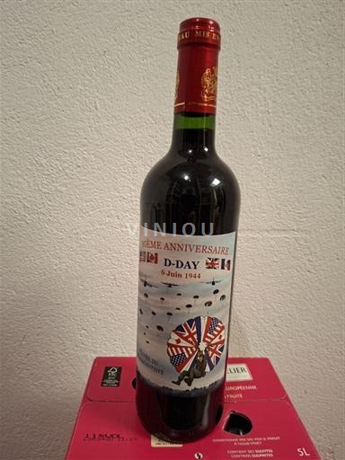 Bordoja Blaye-côtes-de-bordeaux Château Monseigneur TAURIAC 33 CUVEE DU PARACHUTISTE 80° ANNIVERSAIRE D-DAY 6 JUIN 1944 2021