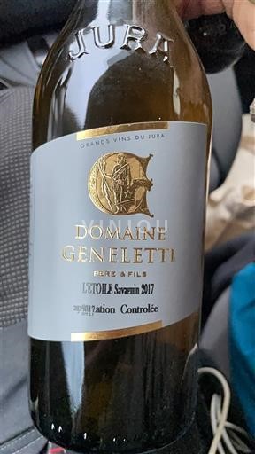 Žura L'Étoile Domaine Geneletti L'Étoile Savagnin 2017