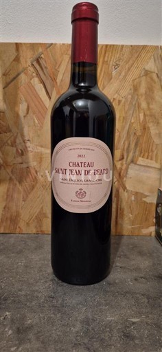 Bordoja Saint-Émilion Grand Cru Grand Cru Château Saint Jean de Beard 2022