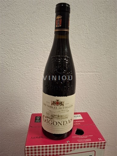 Рона долина Dolina Rone GIGONDAS/Les Nobles Dentelles MIS EN BOUTEILLE A LA PROPRIETE SABLET 84 2014