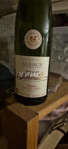 Алзас Аласас Domaine Schmitt Réserve 2018