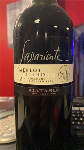 Тичино Мерло дел Тичино Matasci Vini Sassariente 2022