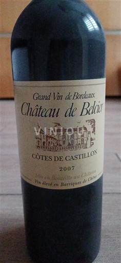 Bordoja E paspecifikuar Château Belcier 2007