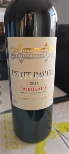 Bordoja Bordo Petit Paveil 2021