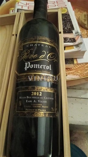 Bordoja Pomerol Château Rêve d'Or 2012