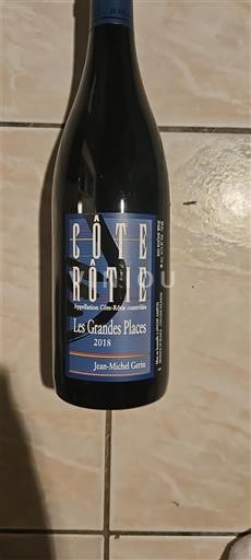 Rhônedalen Côte-rôtie Jean-Michel Gerin Les Grandes Places 2018