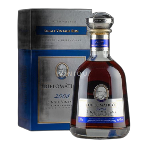 Rum I vjetër Diplomatico single vintage Diplomatico 23a - 2002 Venezuelë Sheqer