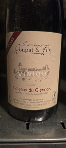 Lugina e Luarës Coteaux-du-giennois Domaine Poupat & Fils Rouge Jo Viti