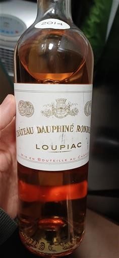 Bordoja Loupiac Château Dauphiné Rondillon 2014