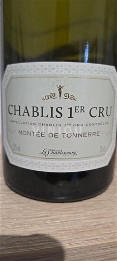 Burgundi Chablis Premier Cru La Chablisienne Montée de Tonnerre 2012