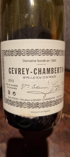 Burgundi Gevrey-Chambertin Domaine S. Esmonin 2015