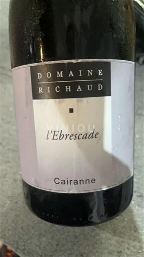 Vale do Ródano Cairanne Domaine Richaud l'Ebrescade Não Sazonado