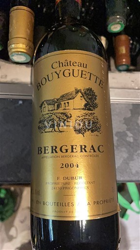 Jugperëndim Bergerak Château Bouyguette 2004