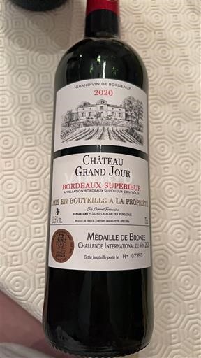 Bordoja Bordeaux Supérieur Château Grand Jour 2020
