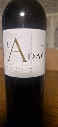 Bordo Saint-Émilion L'Adage 2014
