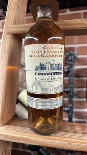 Лангедок Languedok Brda Château Saint Martin de la Garrigue Bronzinelle 2009