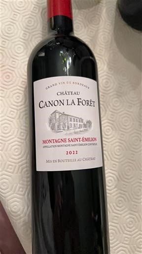Bordoja Montagne-saint-émilion Château Canon La Forêt 2022