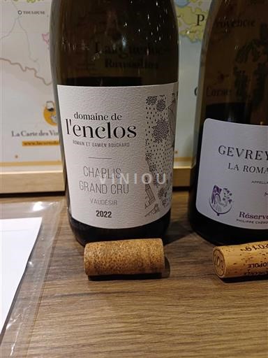 Burgundi Chablis Grand Cru Domaine L'enclos Vaudésir 2022