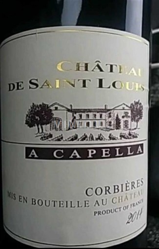 Лангедок Корбијер Château Saint Louis A Capella 2014