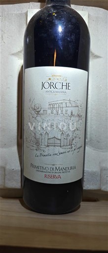 Puglia Primitivo di Manduria Jorche Antica Masseria 2018