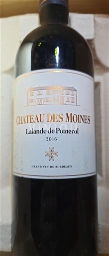 Bordoja Lalande-de-pomerol Château Moines 2016