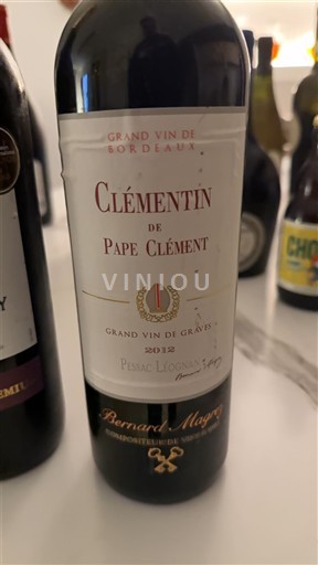 Bordoja Pessac-Léognan Château Pape Clément Clémentin de Pape Clément 2012