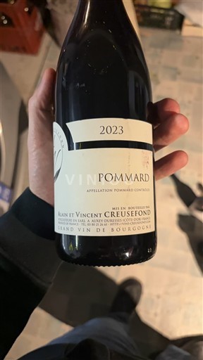 Burgundi Pommard Alain et Vincent Creusefond 2023