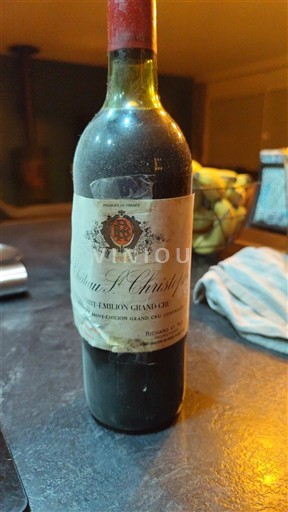 Bordoja Saint-Émilion Grand Cru Château St Christophe 1986