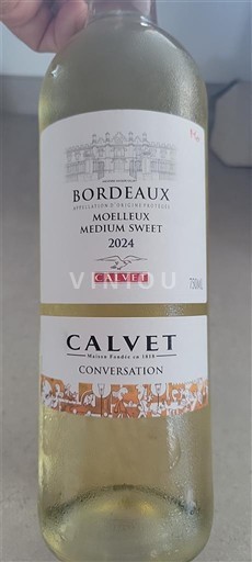 Bordoja Bordeaux e bardhë Calvet -sucré Conversation 2024