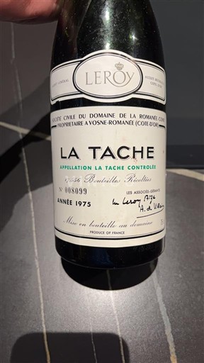 Burgundi La Tâche Grand Cru Domaine La Romanée-Conti La Tâche 1975