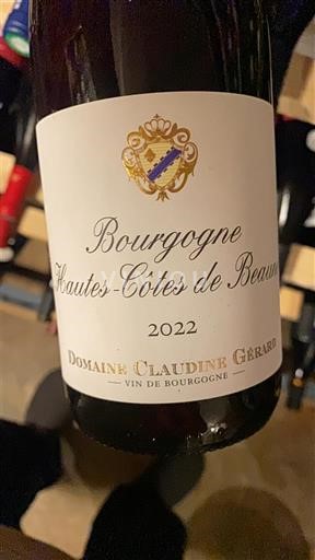 Burgundi Hautes Côtes de Beaune Domaine Claudine Gérard 2022