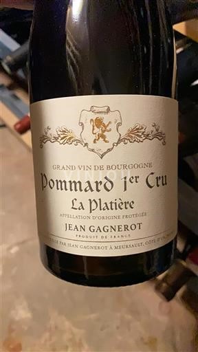 Burgundi Pommard Premier Cru Jean Gagnerot La Platière Jo Viti