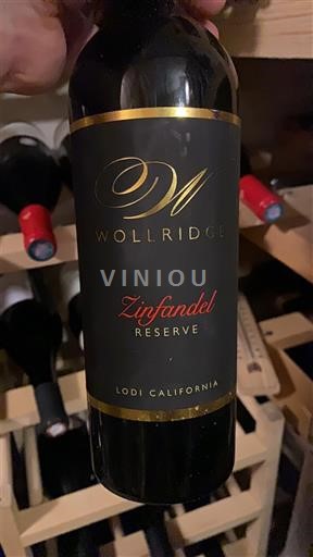 AVA kaliforniane Lodi Wollridge Zinfandel Reserve 2019