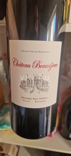 Bordoja Montagne-saint-émilion Château Beau-Séjour 2017