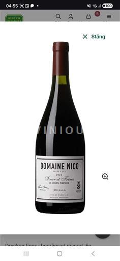 Mendoza Valle de Uco Domaine Nico Grand Mère Pinot Noir 2023